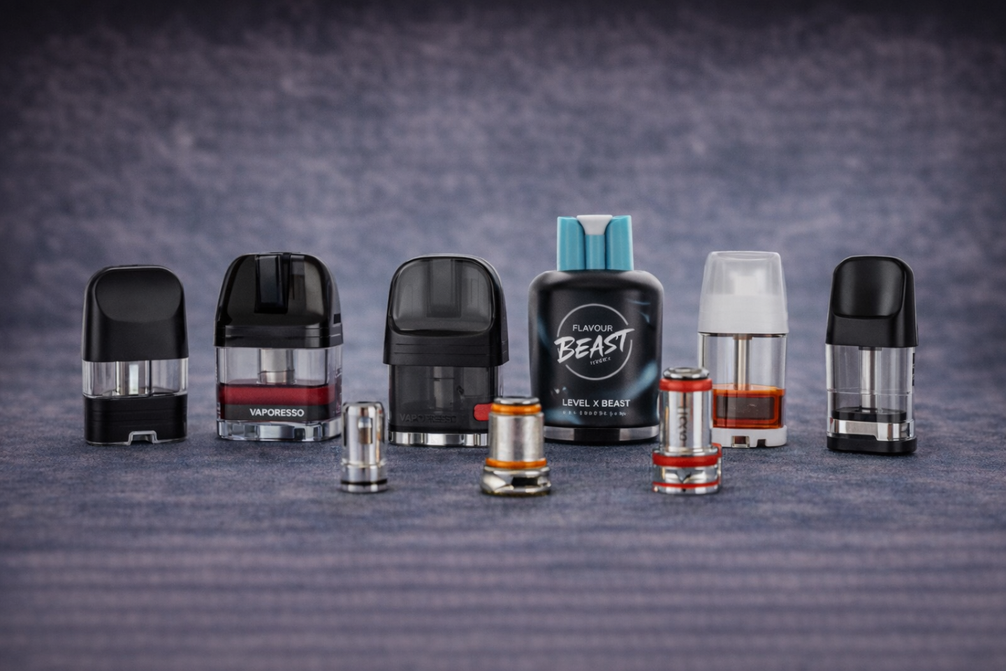 Compatible replacement pods and coils for modern vaping devices