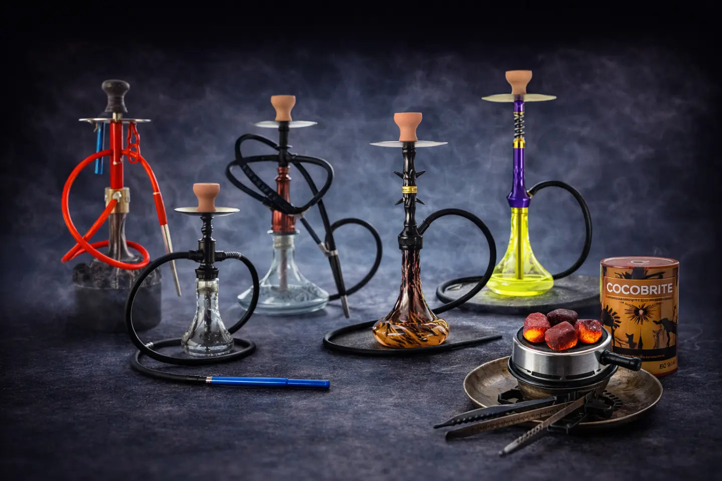 Natural hookah charcoal cubes for long-lasting heat and consistent burn