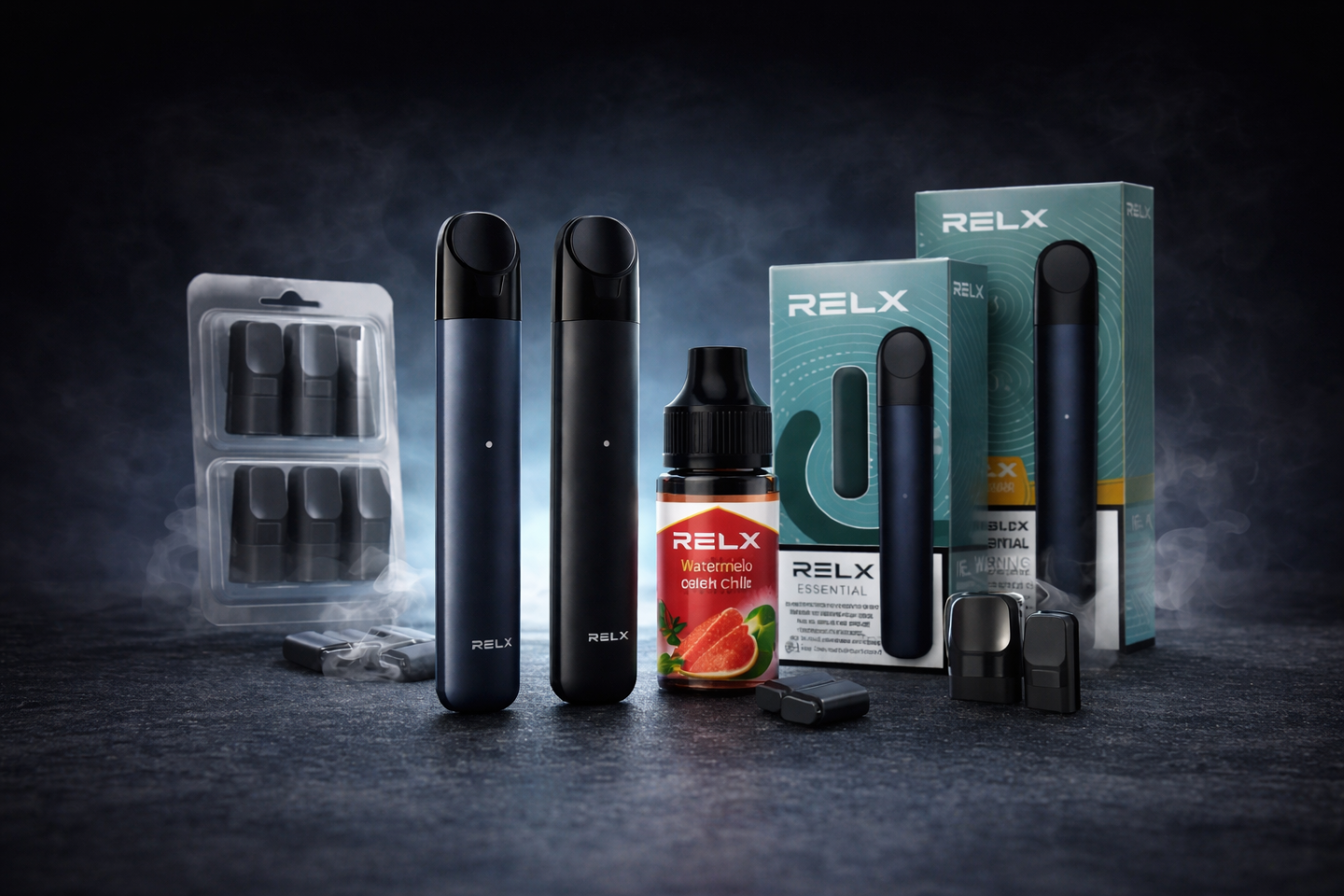 RELX vape kit pod system with sleek modern design