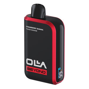 Black and red vape device with 'OLLA BEYOND' branding on a white background