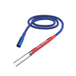 Blue and red jump rope on a white background