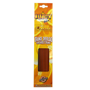 Pack of Juicy Jay's Orange Overload smoking sticks on a white background