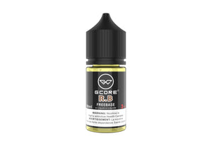 Gcore R&B Freebase vape juice bottle on a white background