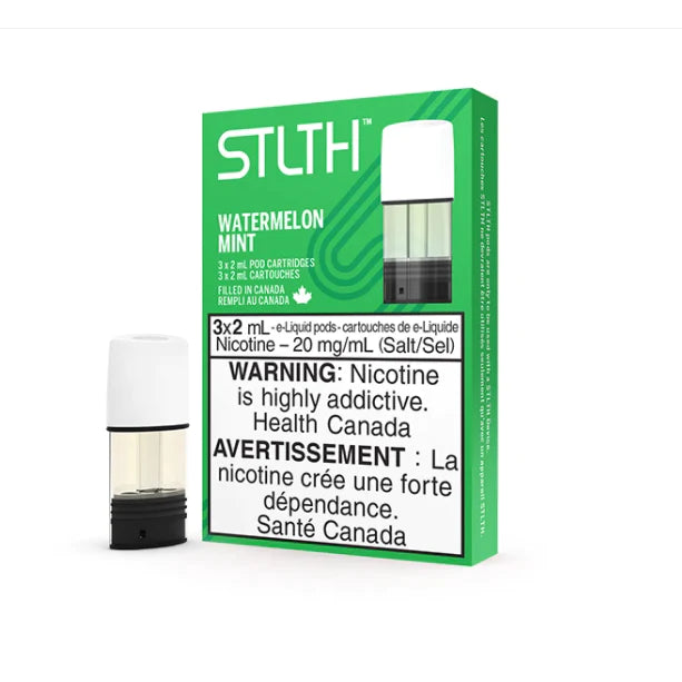 STLTH pods side view with mouthpiece