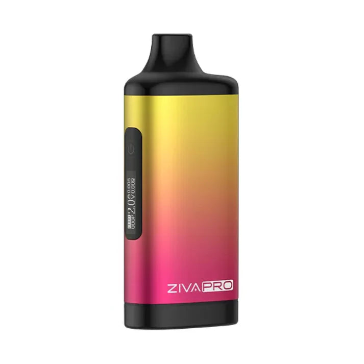 Gradient-colored Ziva Pro vaping device on a white background