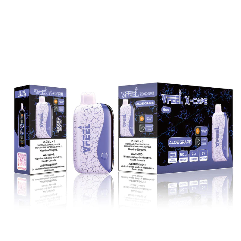 VFEEL X-CAPE vape device and packaging on a white background