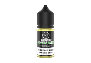 Gcore Double Mint nicotine-free e-liquid bottle on a white background
