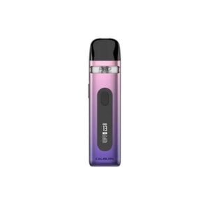 Pink and black vape device on a white background
