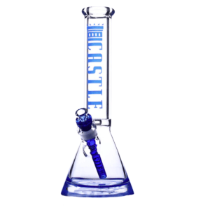 14"Color Logo Castle Glass Bong