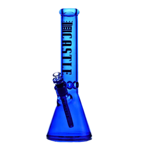 14" Electroplated Castle Glass Bong