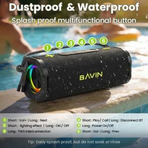 Bavin BM35 Portable Wireless Bluetooth Speaker 30W TWS