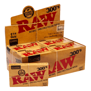 Raw Classic 300's - 1¼ Size Rolling Papers